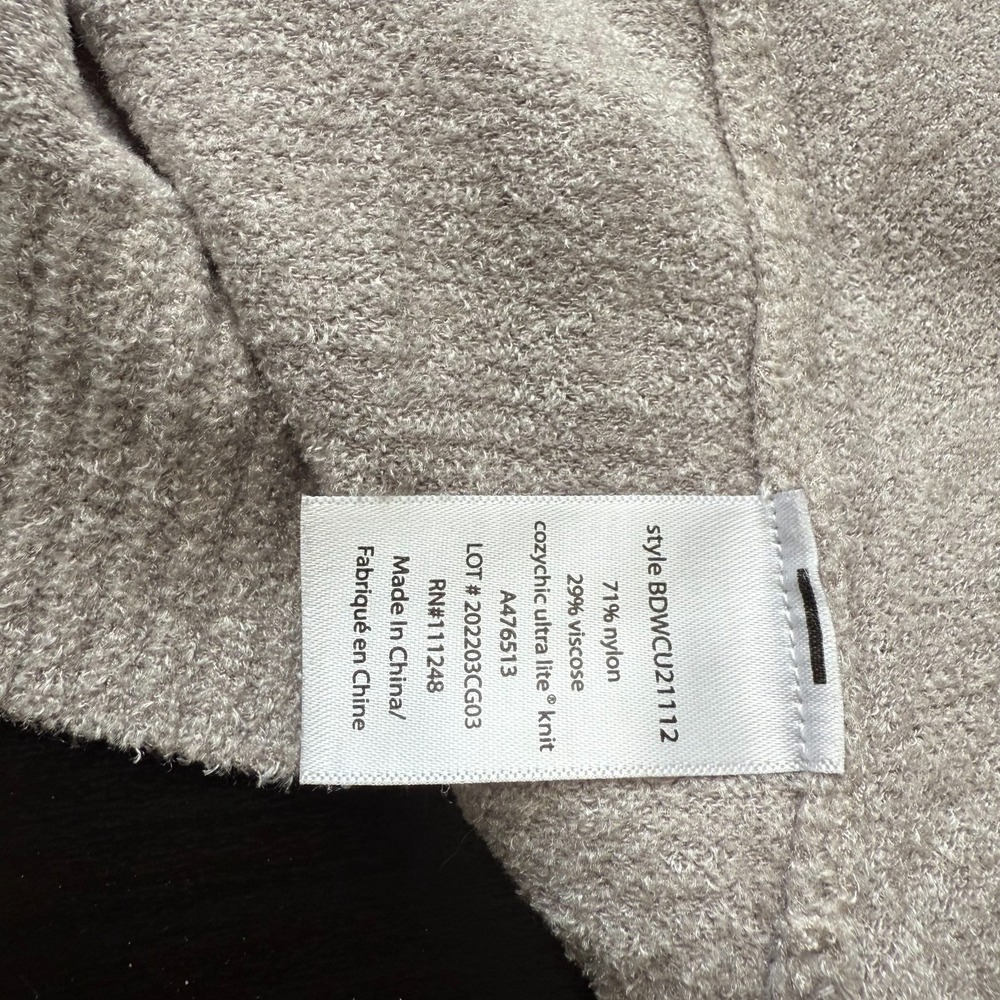 Barefoot Dreams CozyChic Ultra Lite Hooded Cardigan Women's Small Beige‎ Sweater - Picture 7 of 9